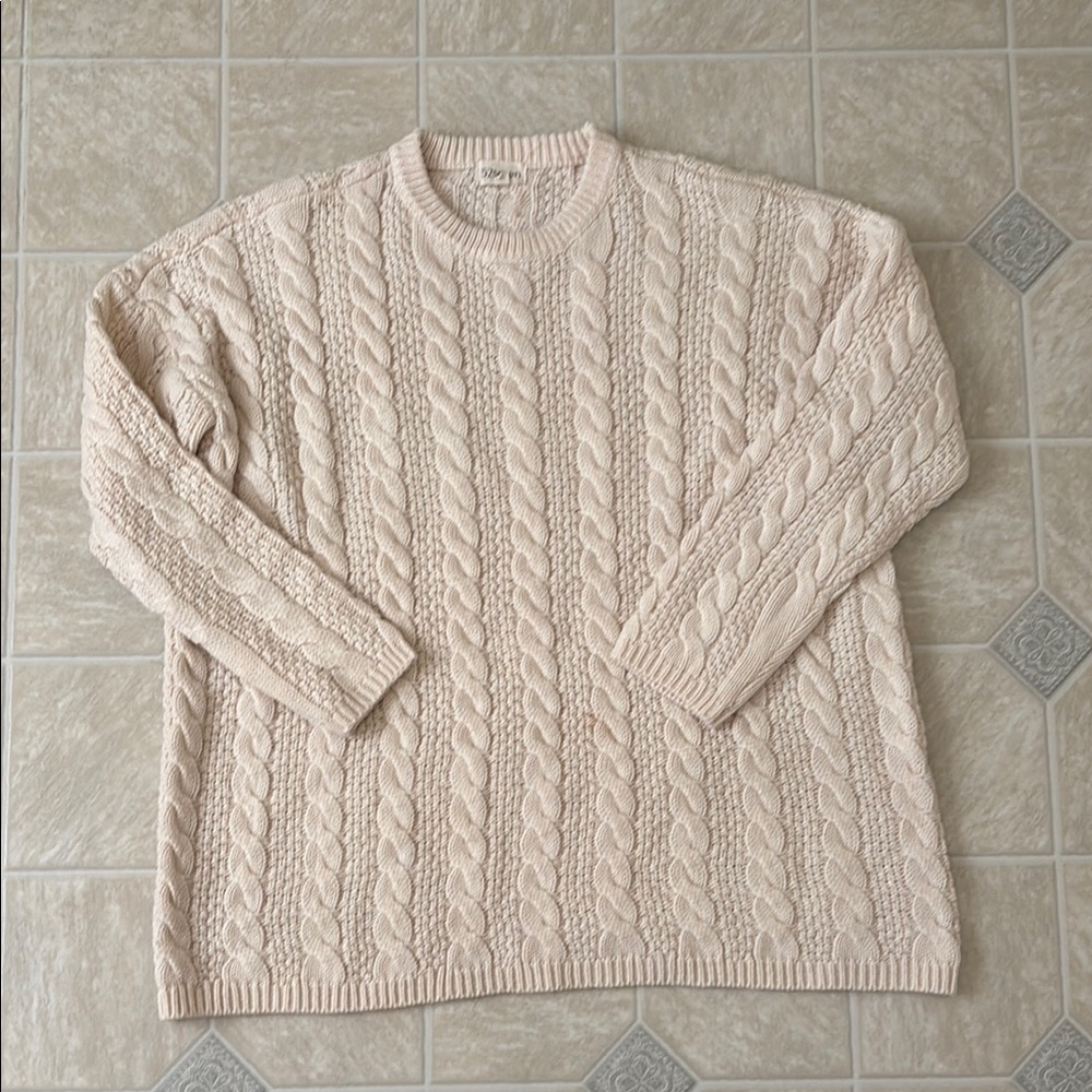 Cable Knit Cream Sweater